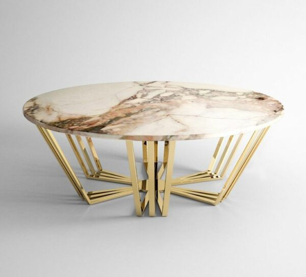 IFCT 02 Luxurious PVD Coated Center Table