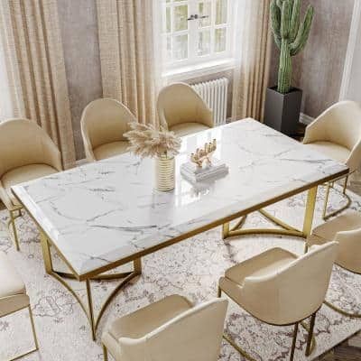 PVD Coated Dining Table with Top IFDT01