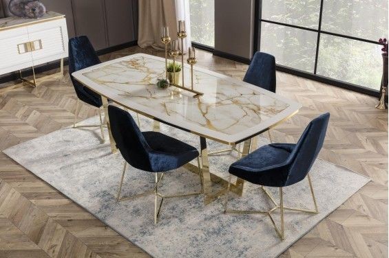 PVD Coated Dining Table with Top IFDT02