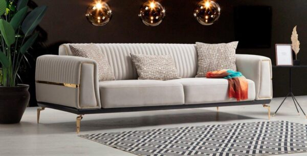VelvetLuxe 3-Seater Premium Sofa IFSC004